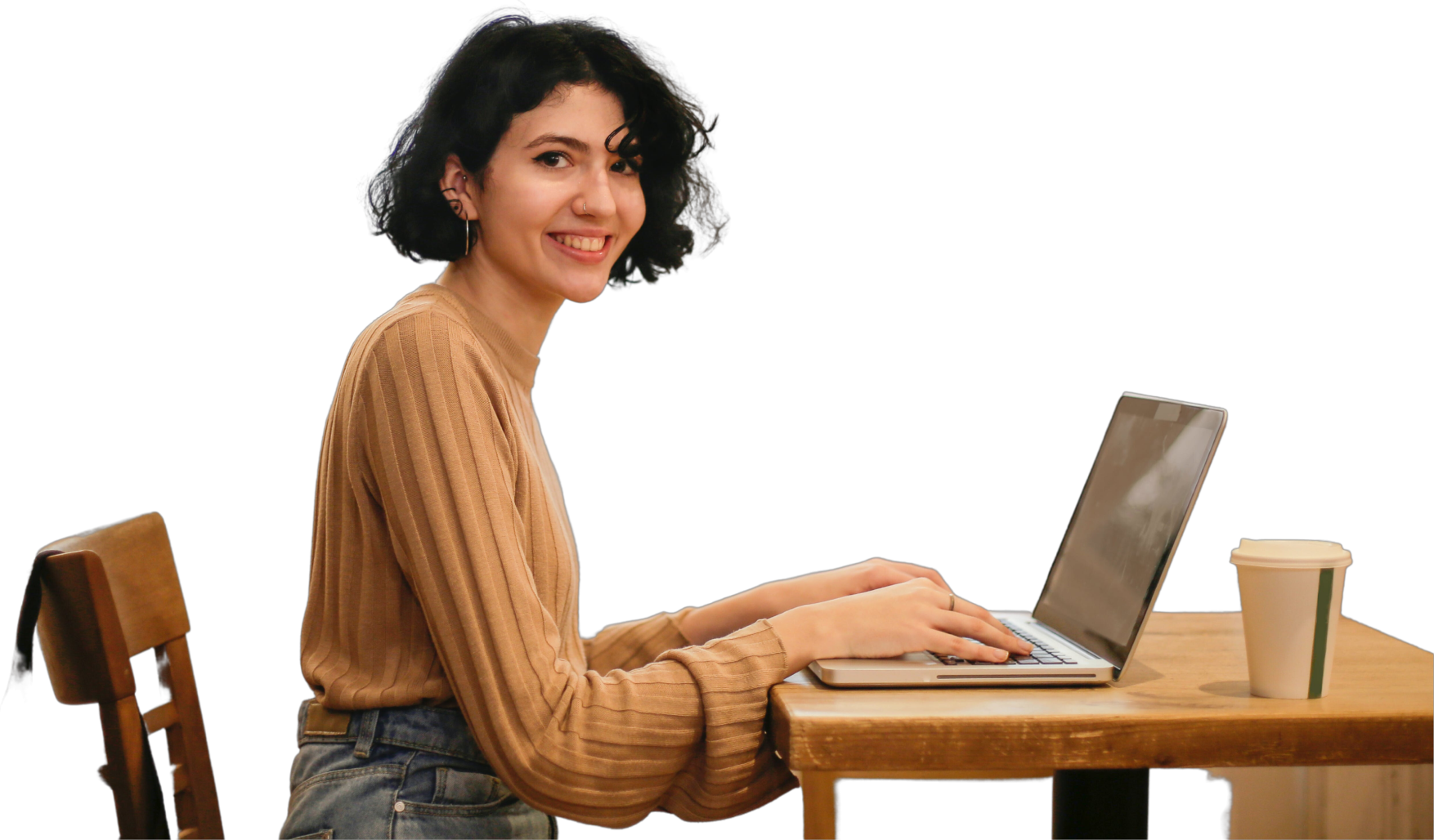 Support hero woman on computer